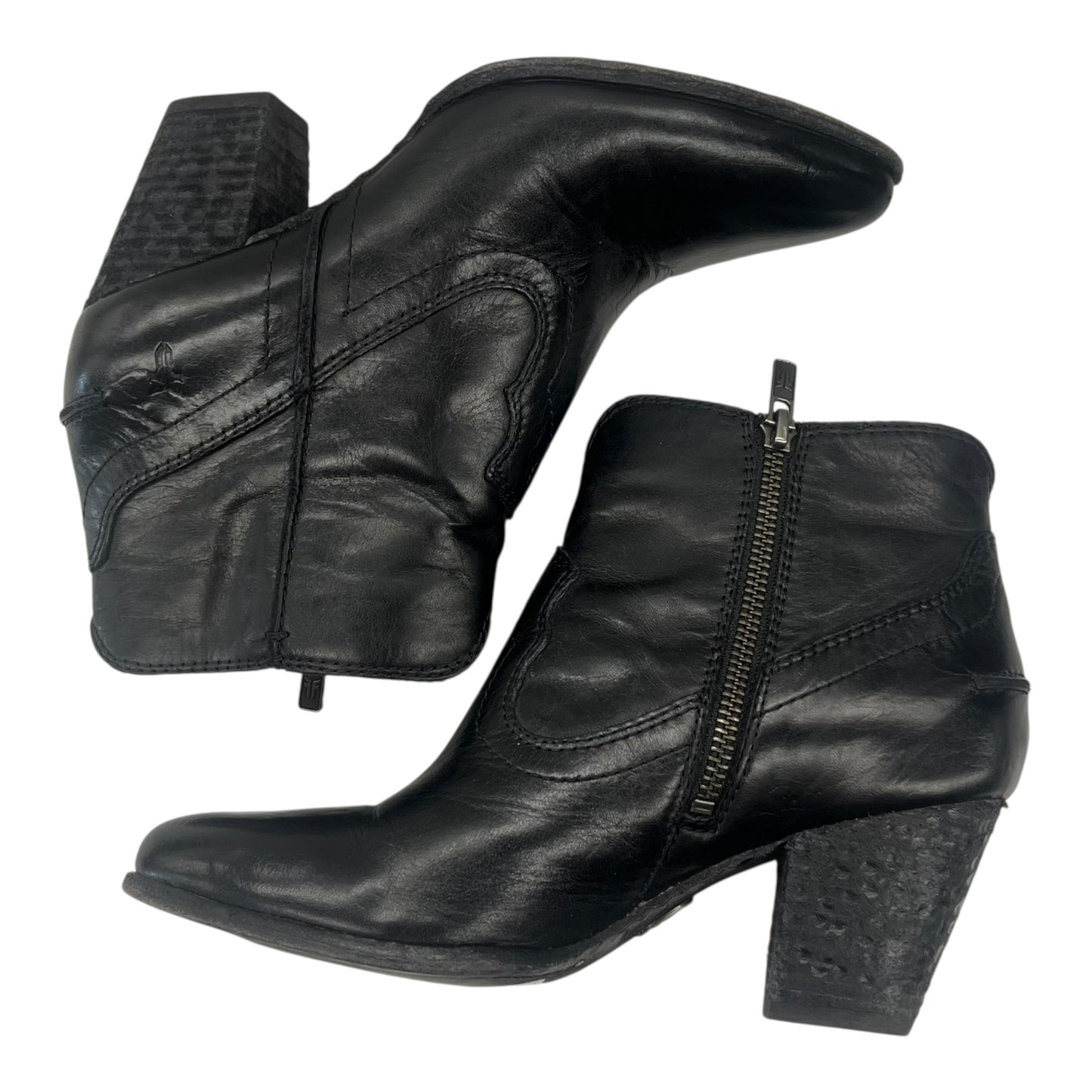 Boots Designer By Frye In Black, Size:6.5