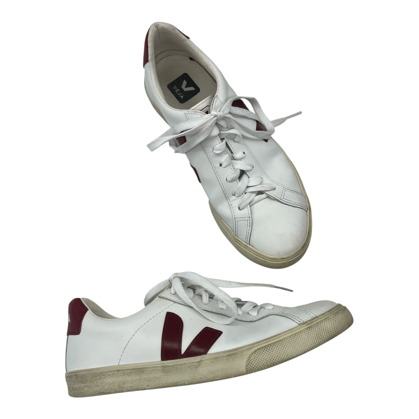Shoes Sneakers By Veja In Red & White, Size:8