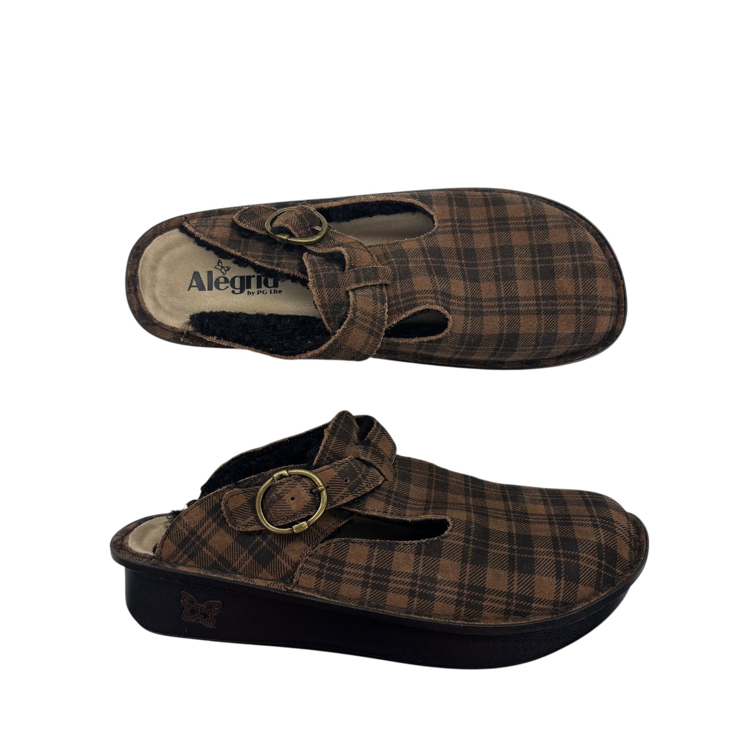 Shoes Flats By Alegria In Brown, Size:9.5