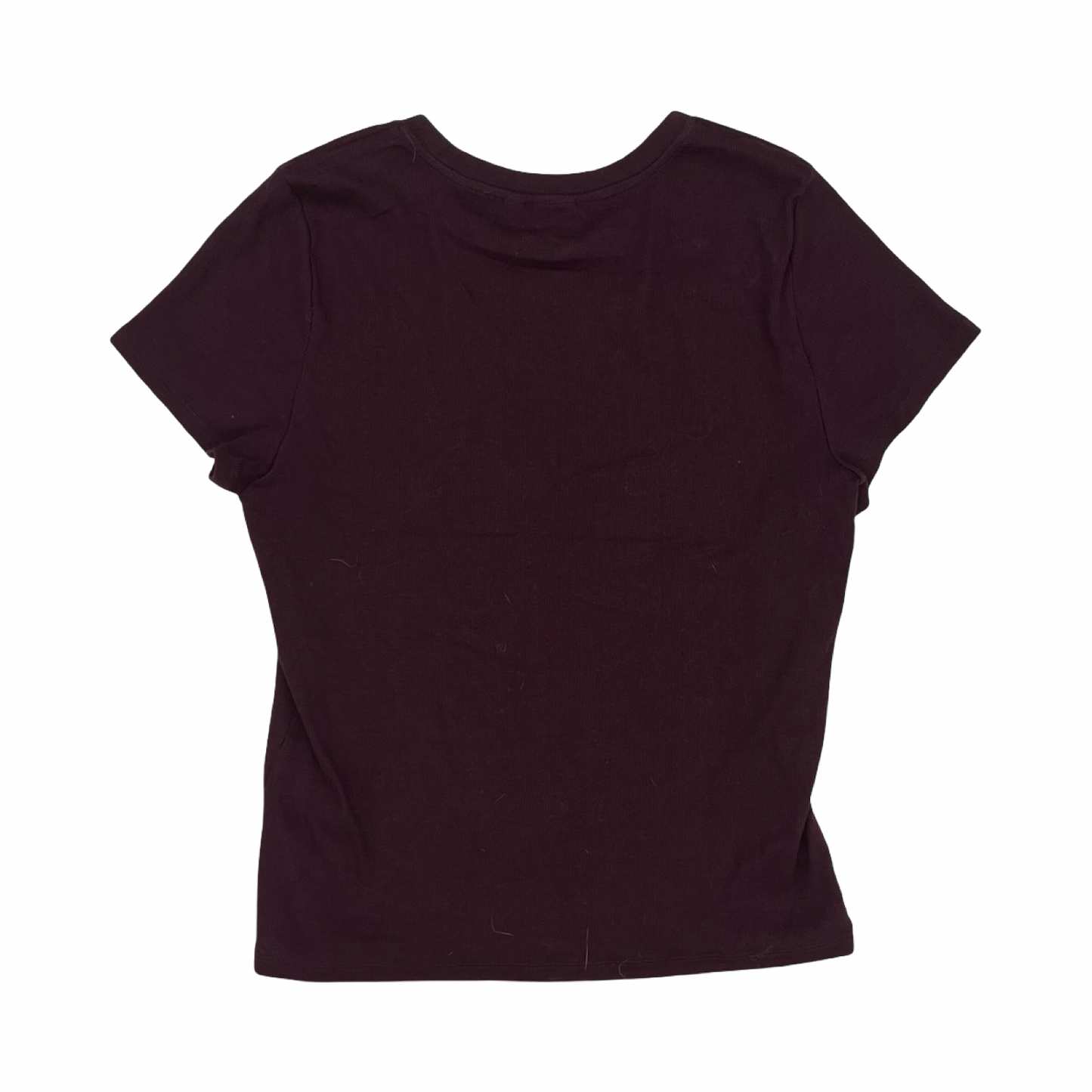 Top Ss Basic By Aritzia In Maroon, Size:Xl