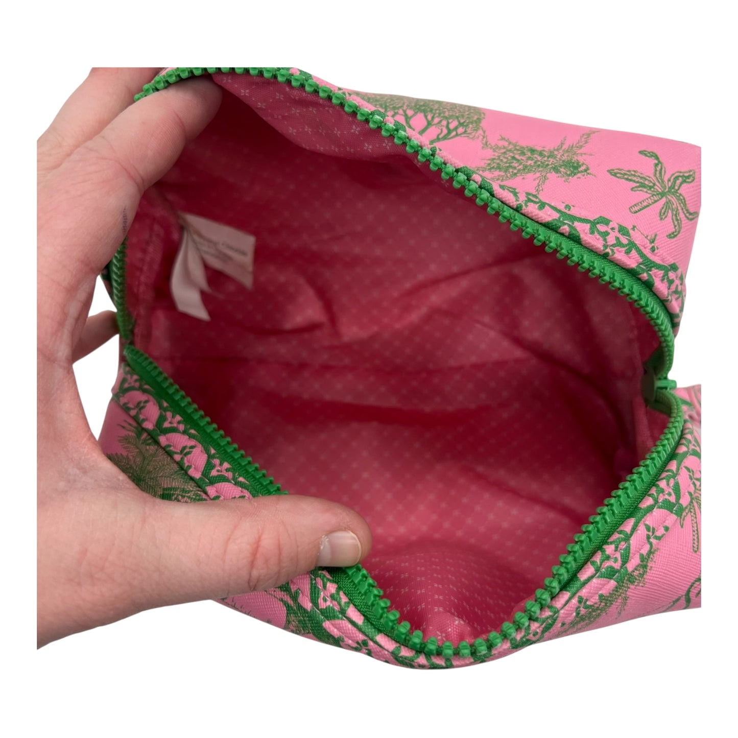 Makeup Bag By Nicole Miller In Pink, Size:Medium