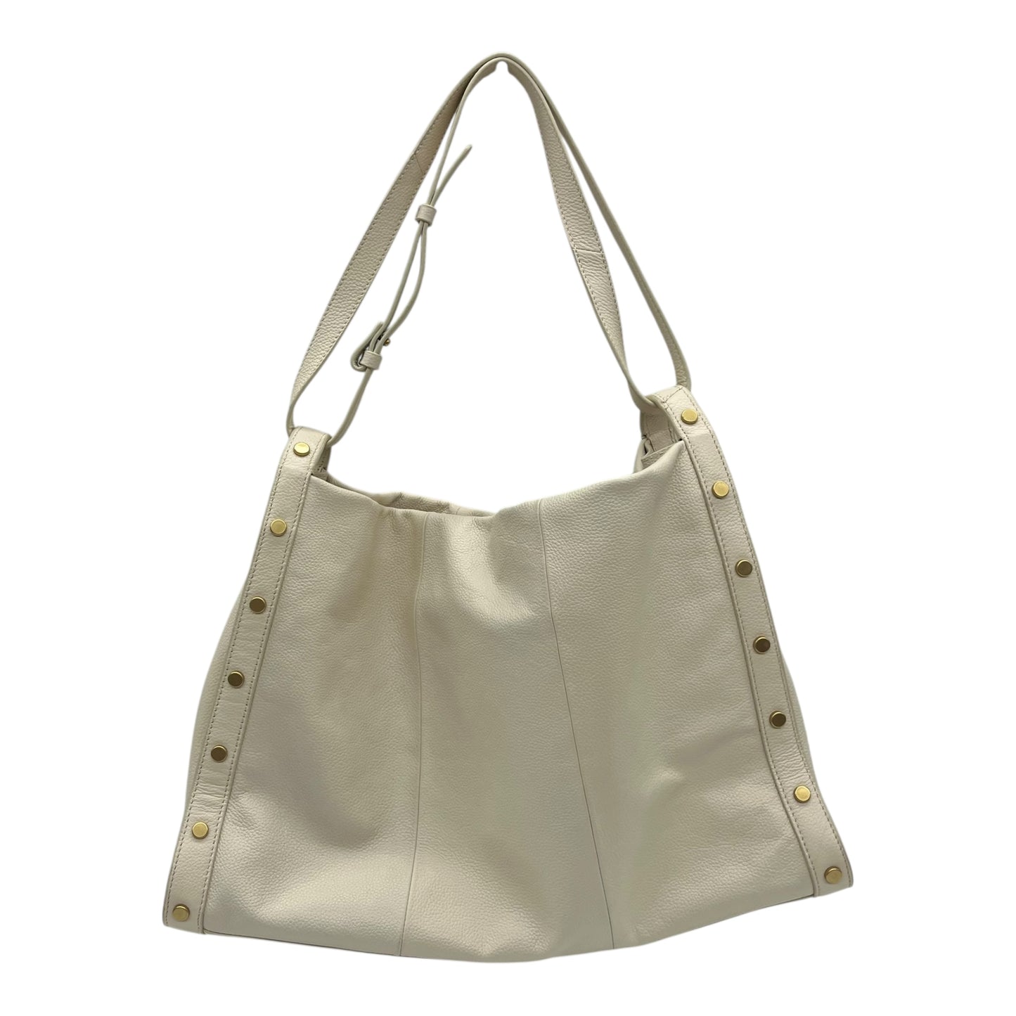 Handbag Leather By Vince Camuto In Cream, Size:Large