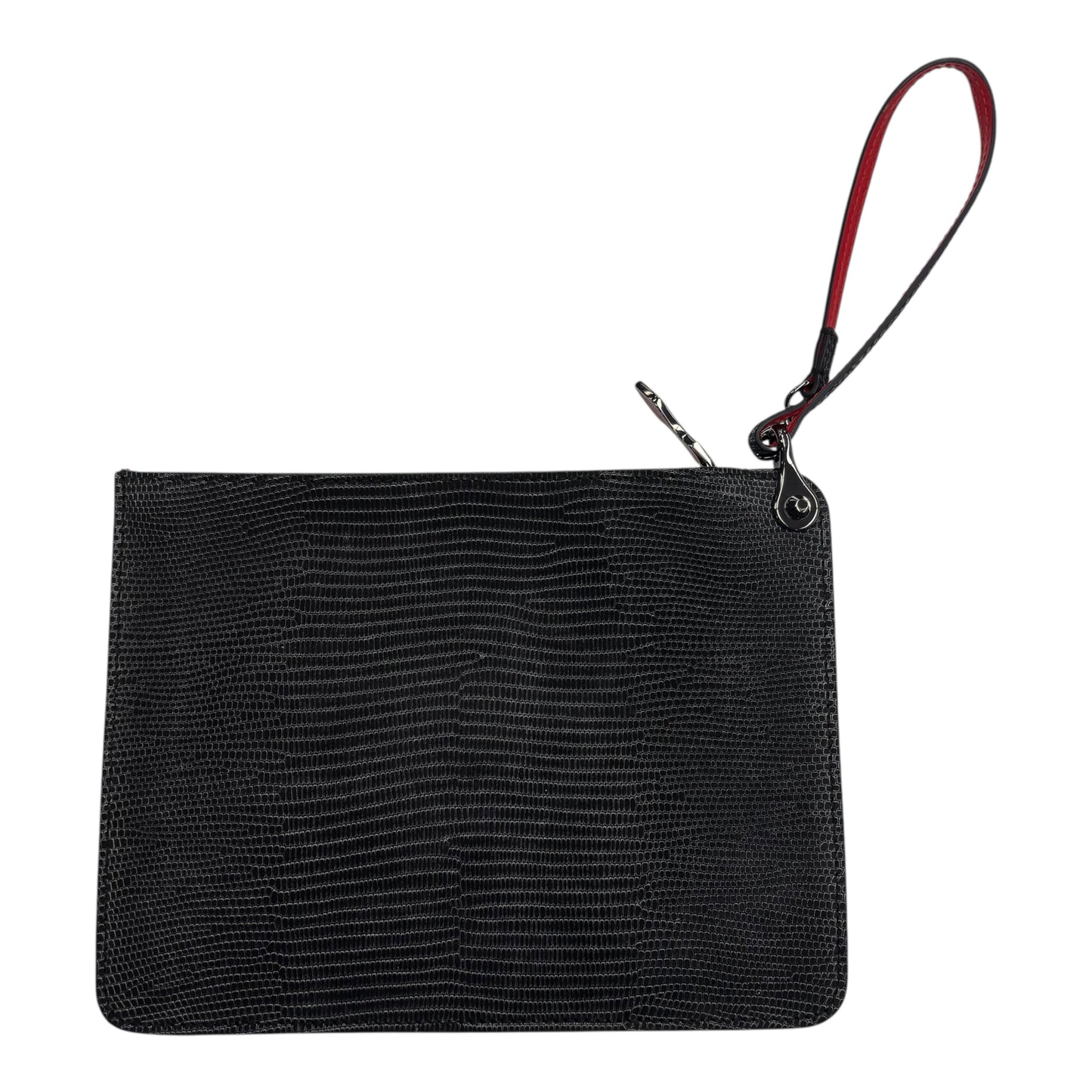 WRISTLET LUXURY DESIGNER by CHRISTIAN LOUBOUTIN In BLACK & RED, Size: LARGE