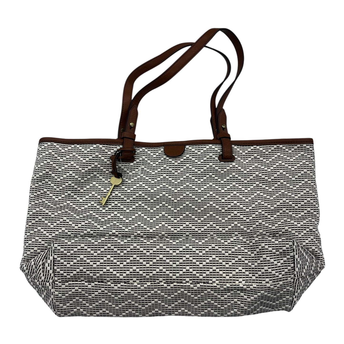 Handbag By Fossil In Tan, Size:Medium