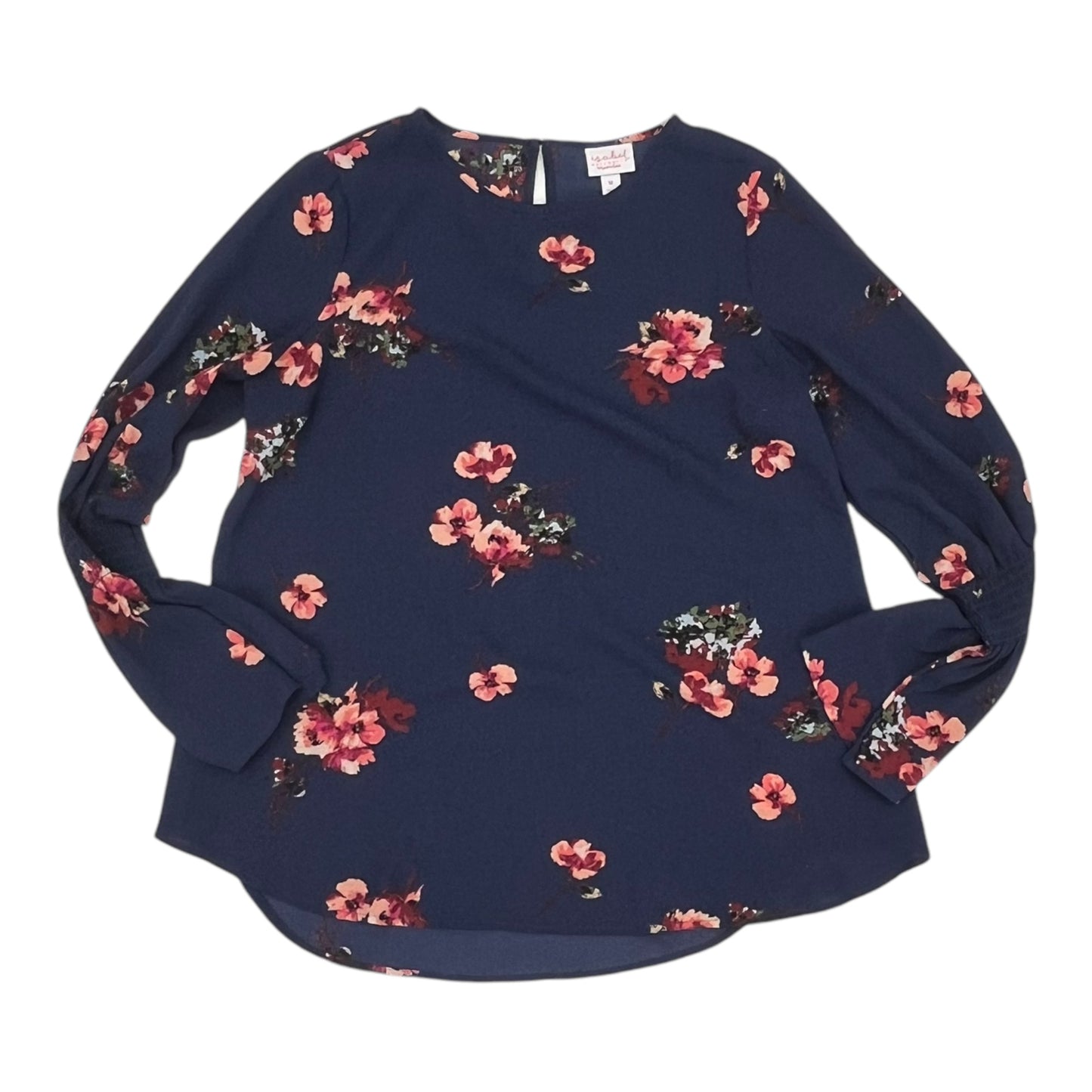 Mat Top Ls By Isabel Maternity In Blue, Size:M
