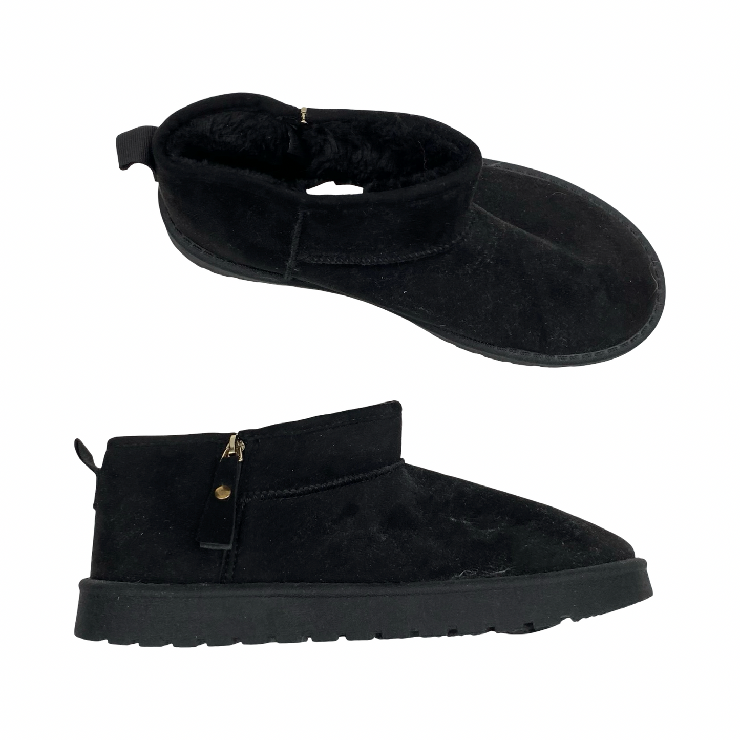 Boots Ankle Flats By Cme In Black, Size:8