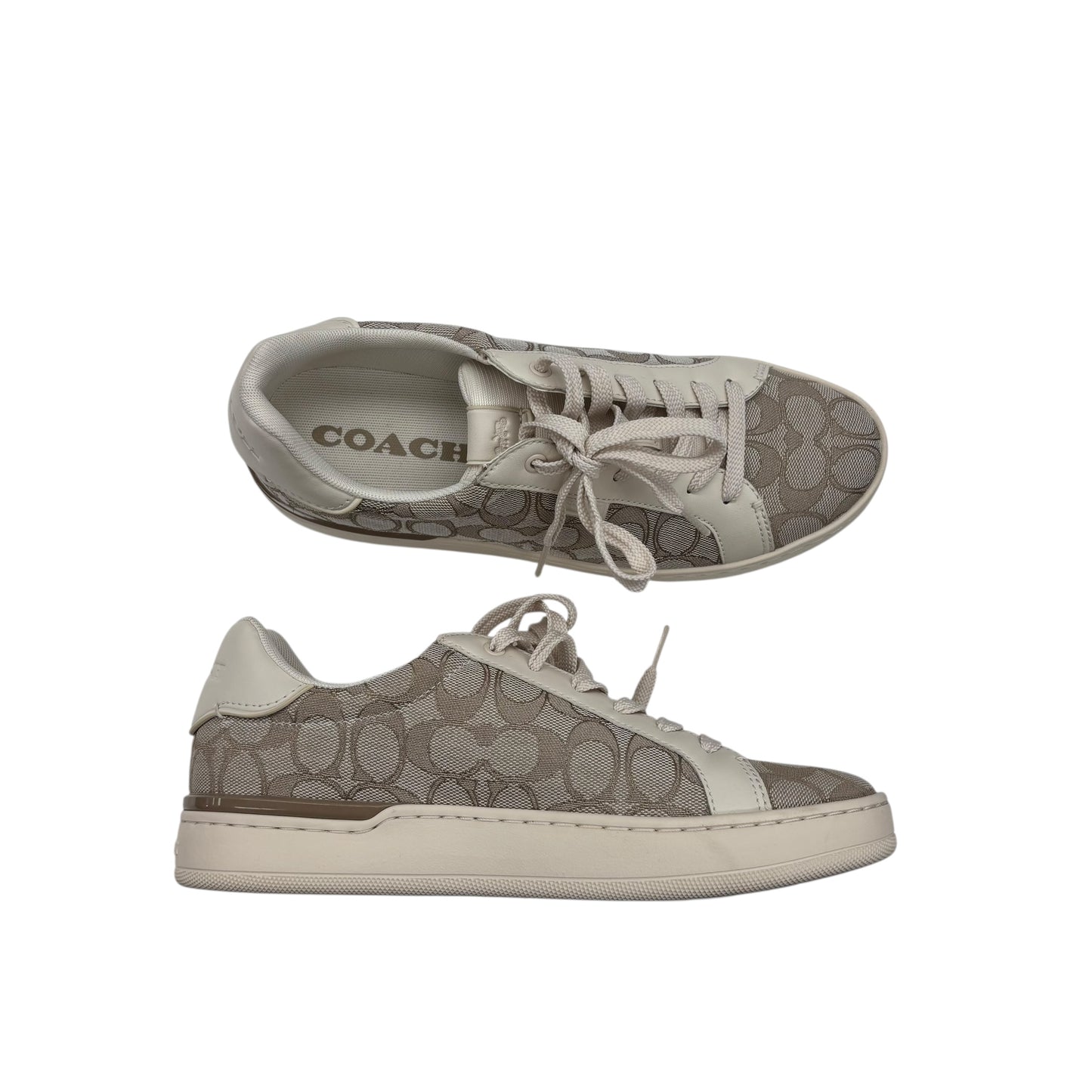 Shoes Designer By Coach In Cream, Size:9