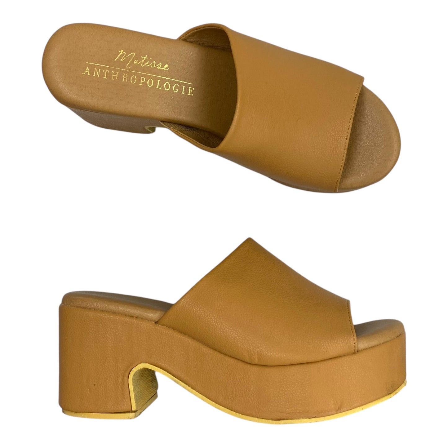 Sandals Heels Platform By Matisse In Tan, Size:7