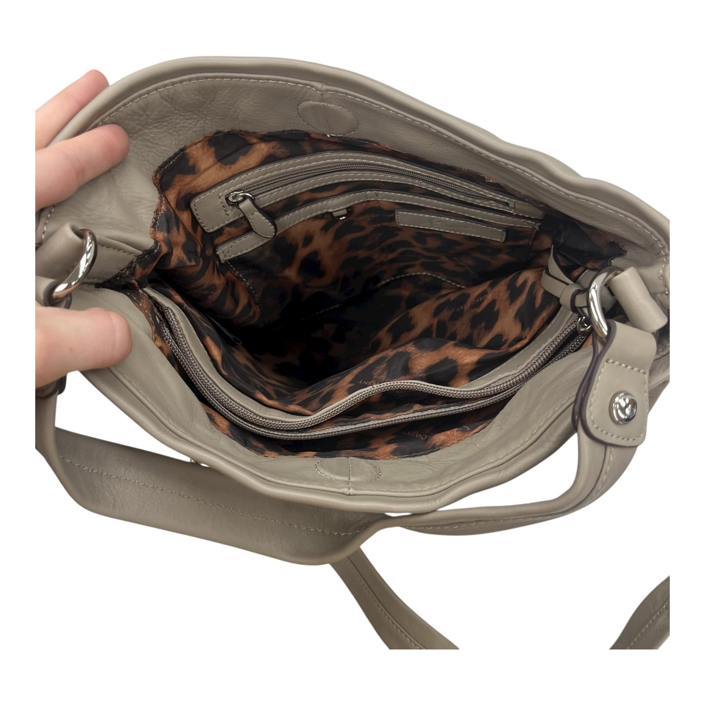 Crossbody By B. Makowsky In Tan, Size:Medium