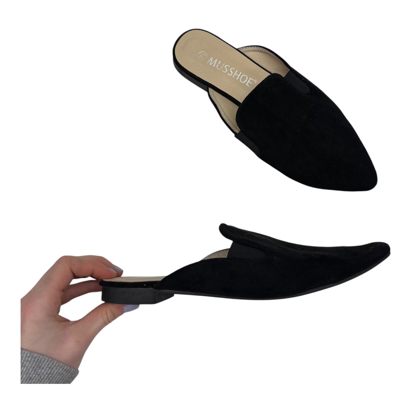 Shoes Flats By Clothes Mentor In Black, Size:7.5