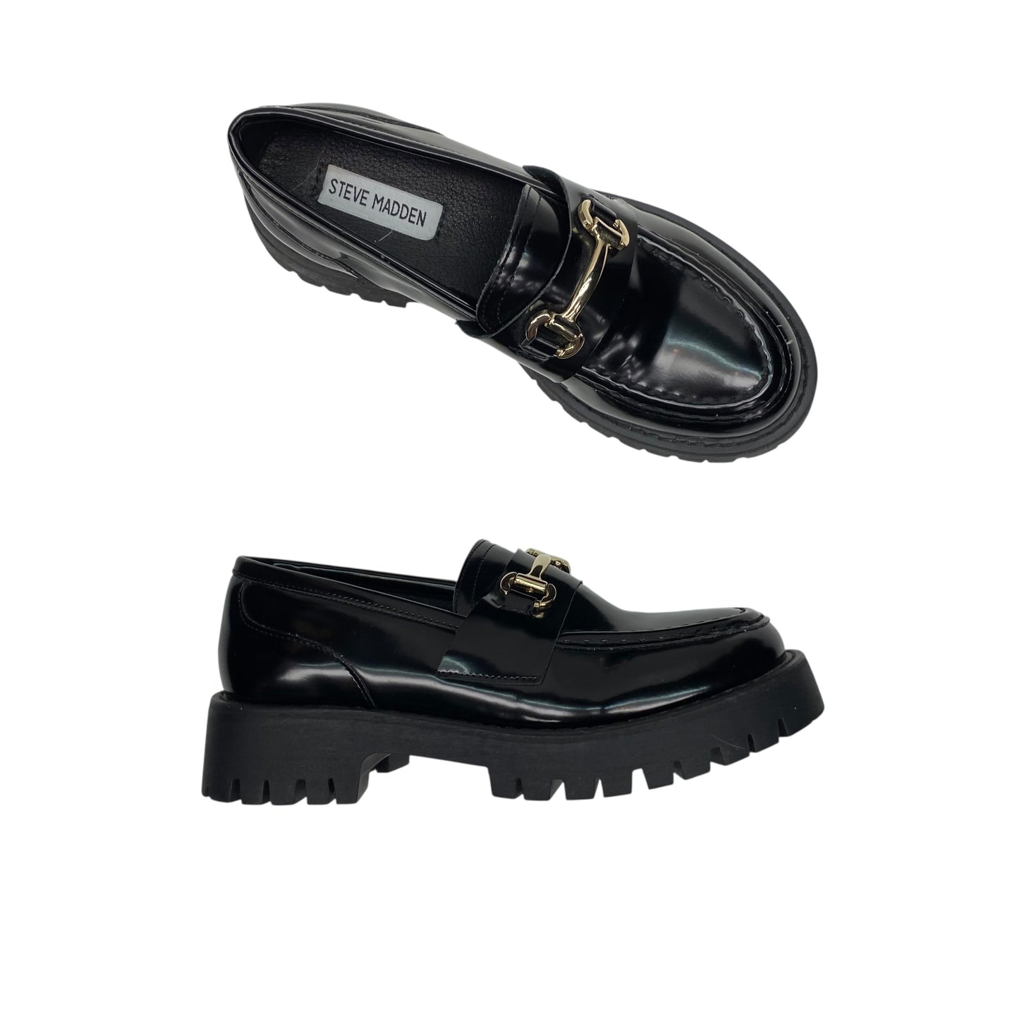 Shoes Heels Platform By Steve Madden In Black, Size:7.5