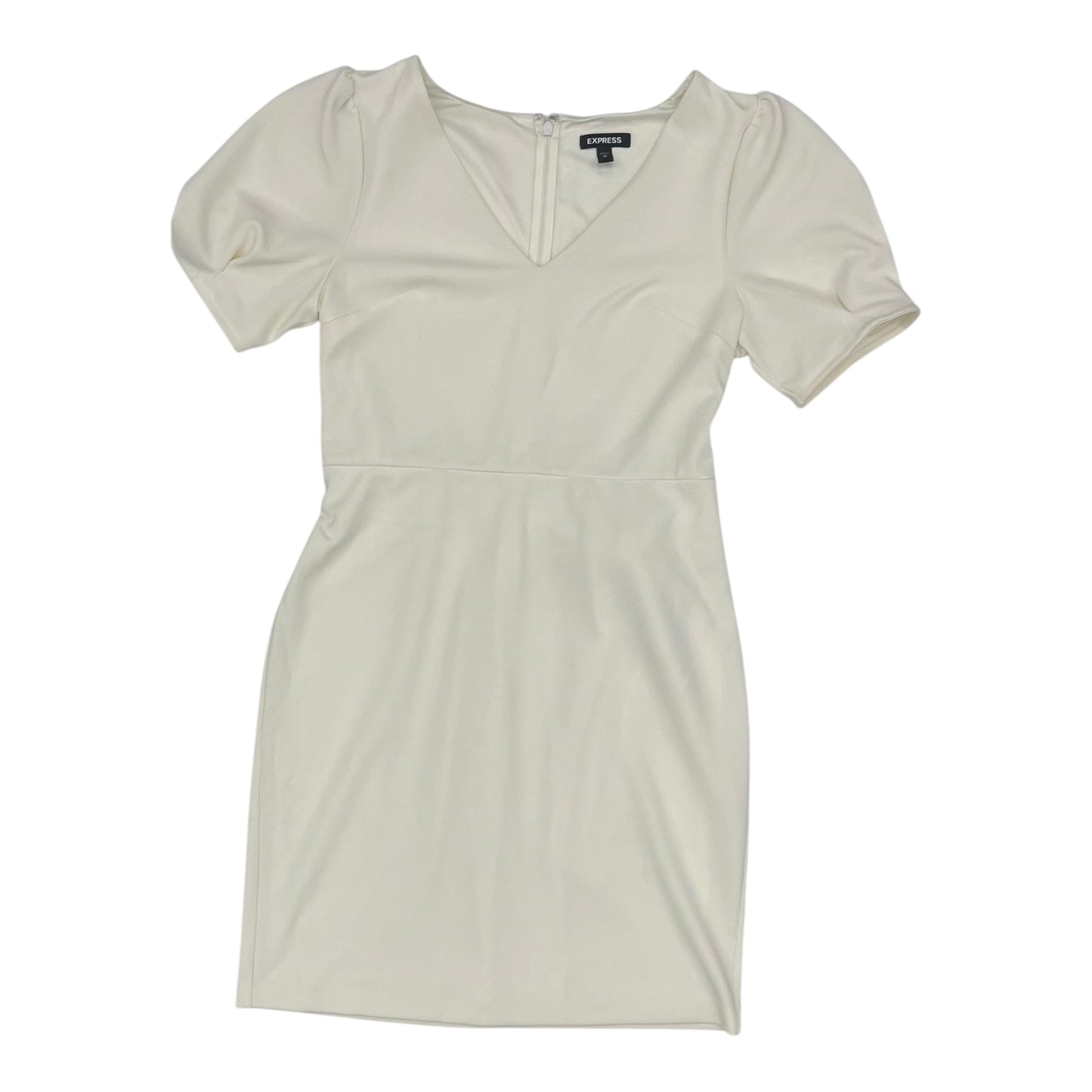 Dress Party Short By Express In Cream, Size:M