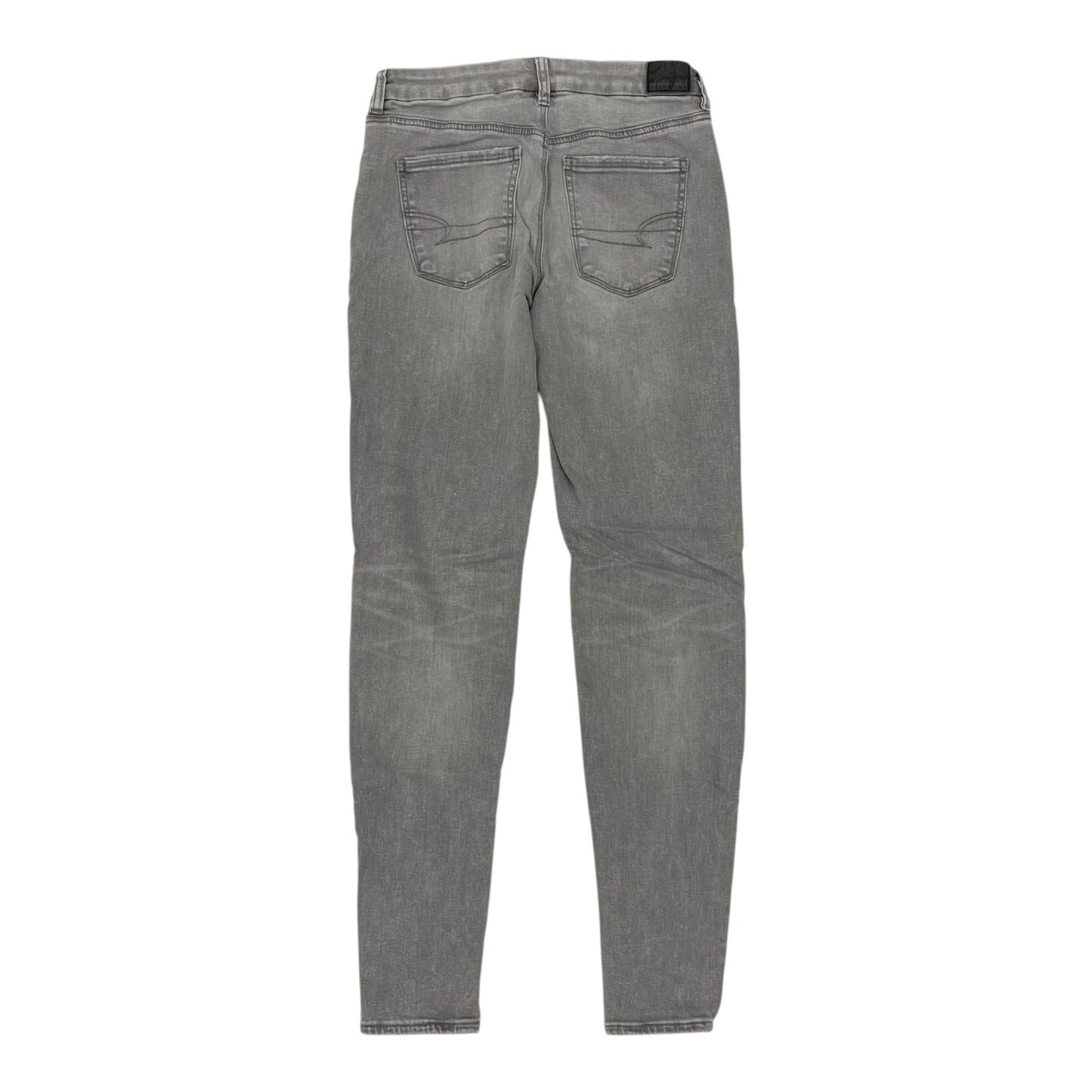 Jeans Jeggings By American Eagle In Grey Denim, Size:6