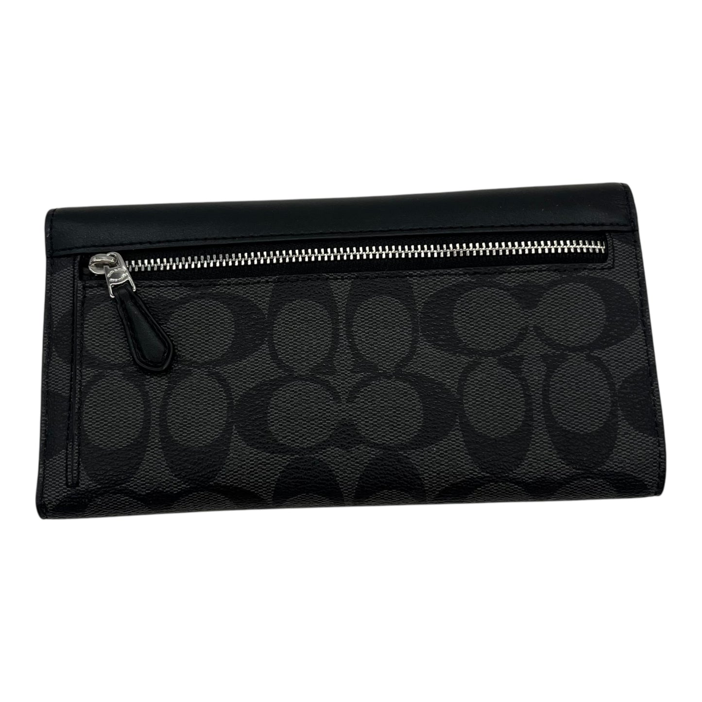 Wallet Designer By Coach In Black & Grey, Size:Medium