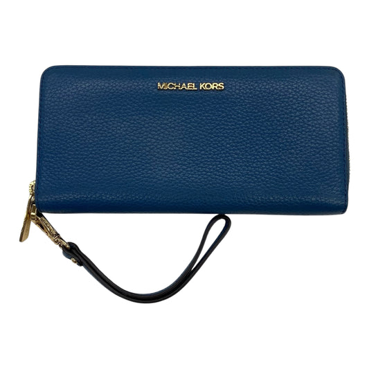 Wallet Designer By Michael Kors In Blue, Size:Medium