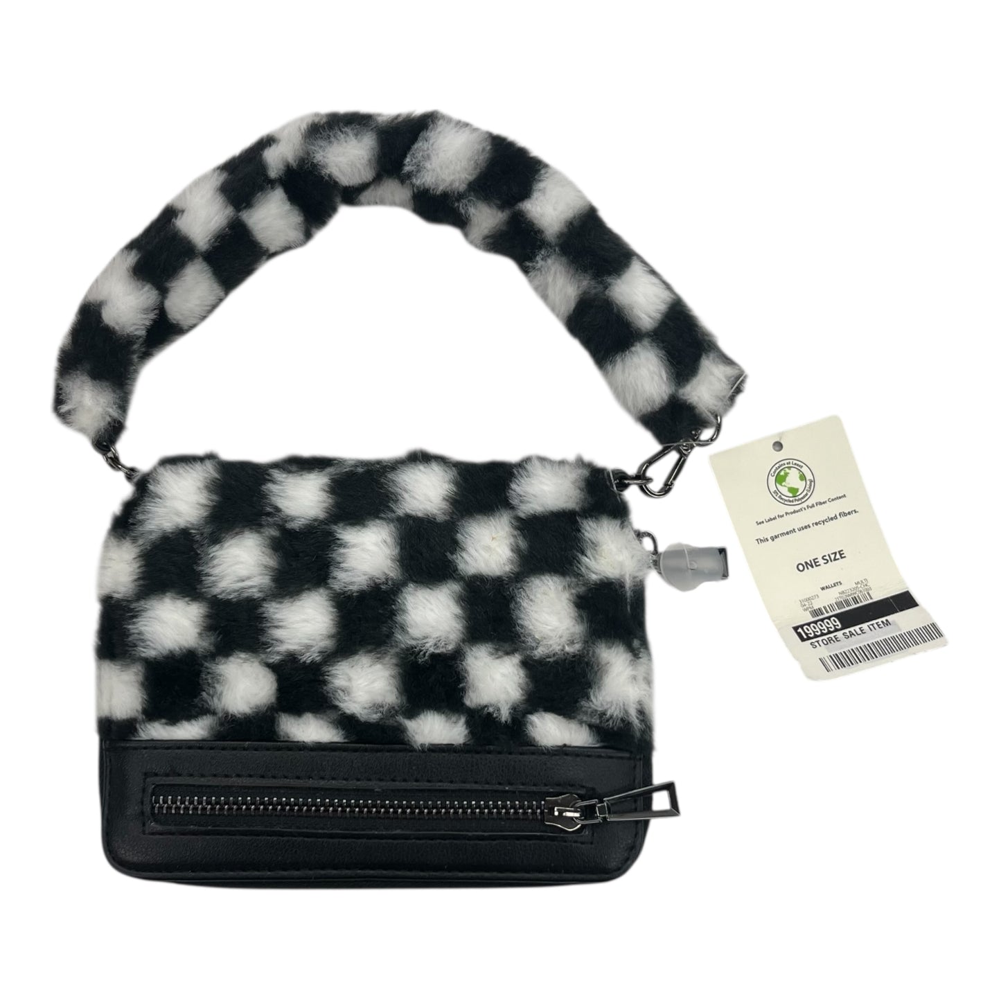 Wallet By No Boundaries In Black & White, Size:Small