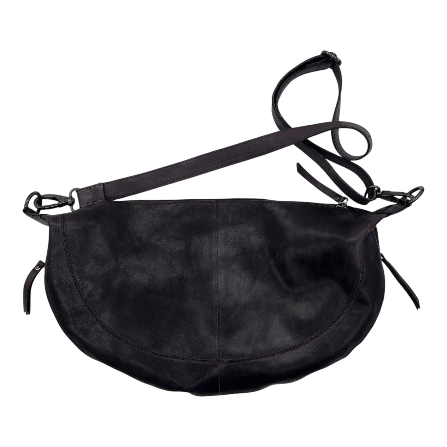 Crossbody Leather By Cmc In Purple, Size:Medium