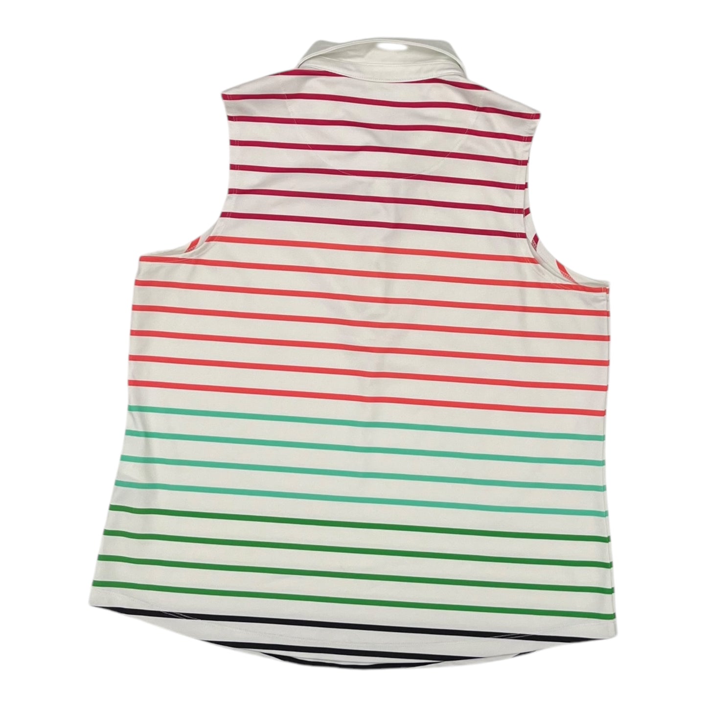 Top Sleeveless By Chicos In Striped Pattern, Size:M