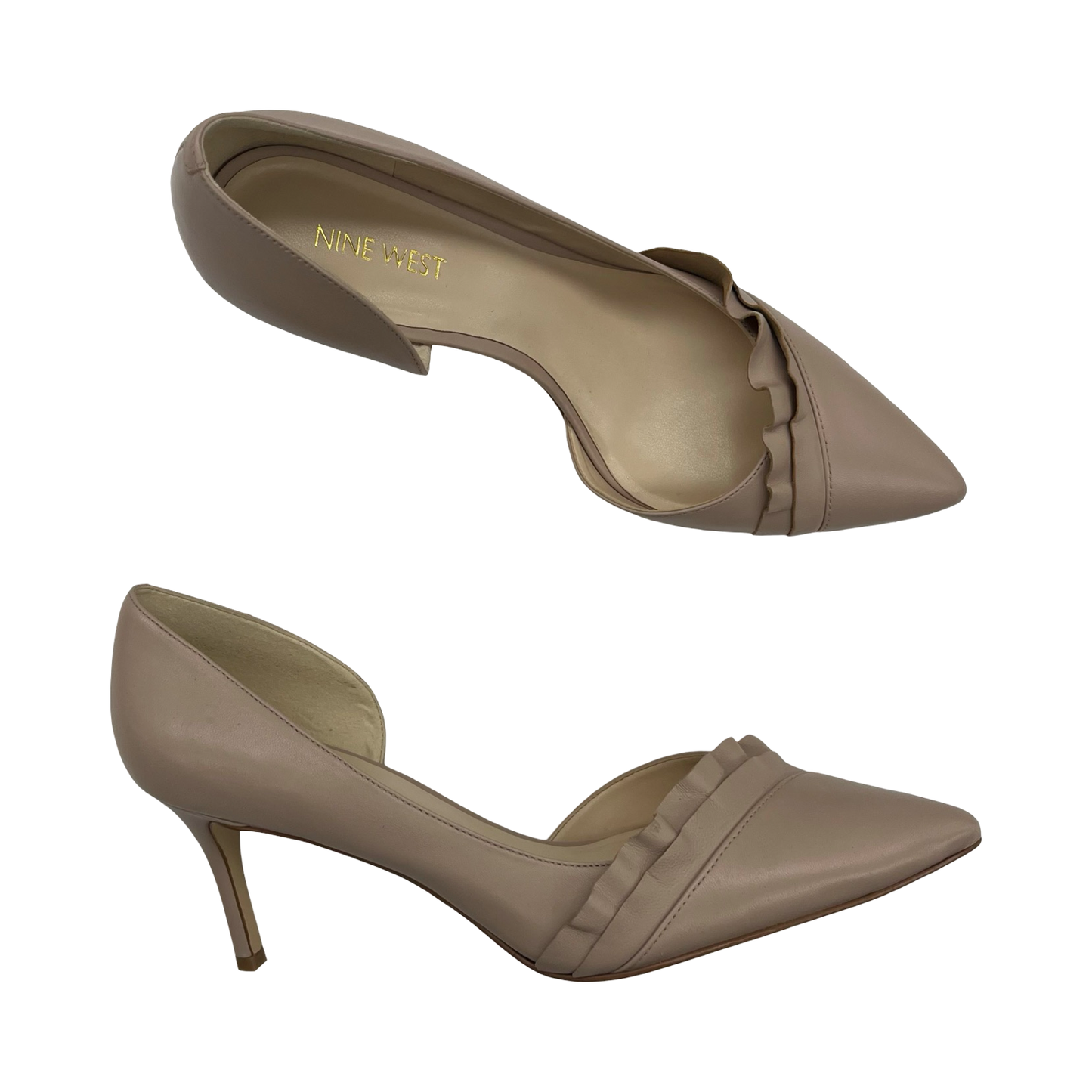 Shoes Heels Stiletto By Nine West In Tan, Size:8.5