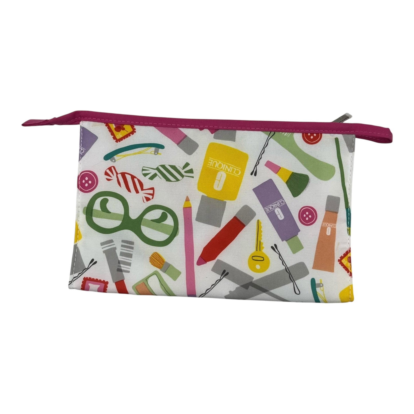 Makeup Bag By Clinique In Floral Print, Size:Medium