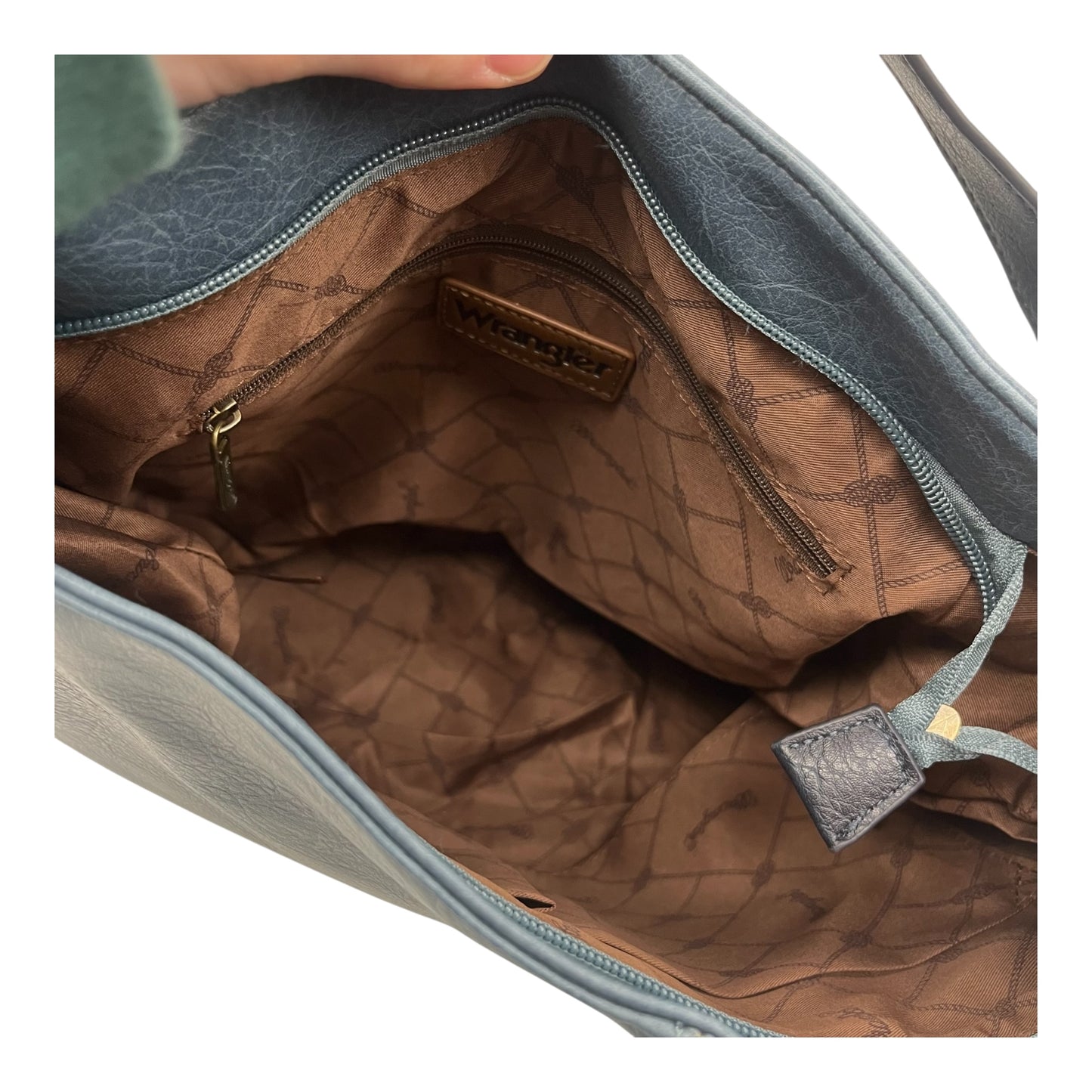 Handbag By Wrangler In Blue, Size:Medium