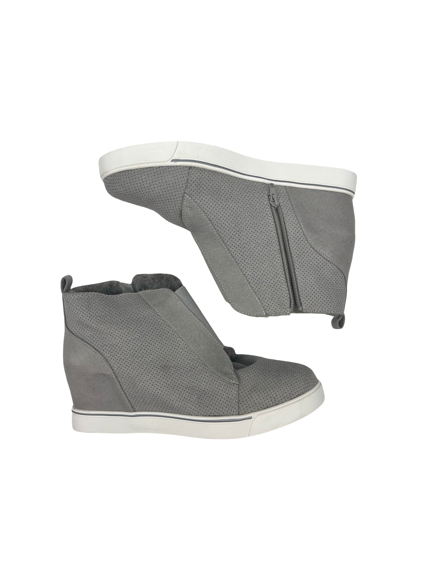 Boots Ankle Heels By Maurices In Grey, Size:11