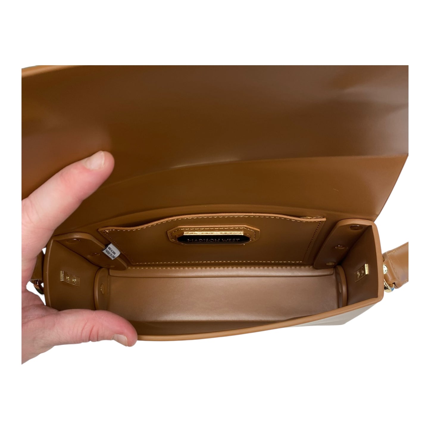 Handbag By Madison West In Brown, Size:Small