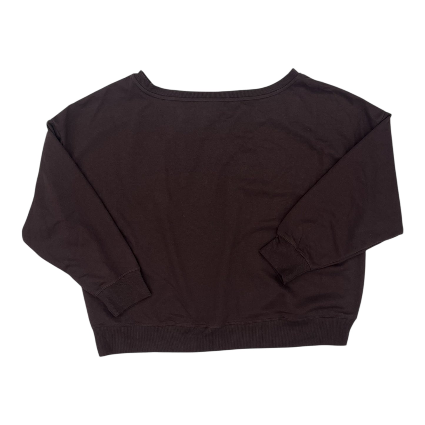 Athletic Sweatshirt Crewneck By Reebok In Brown, Size:3X