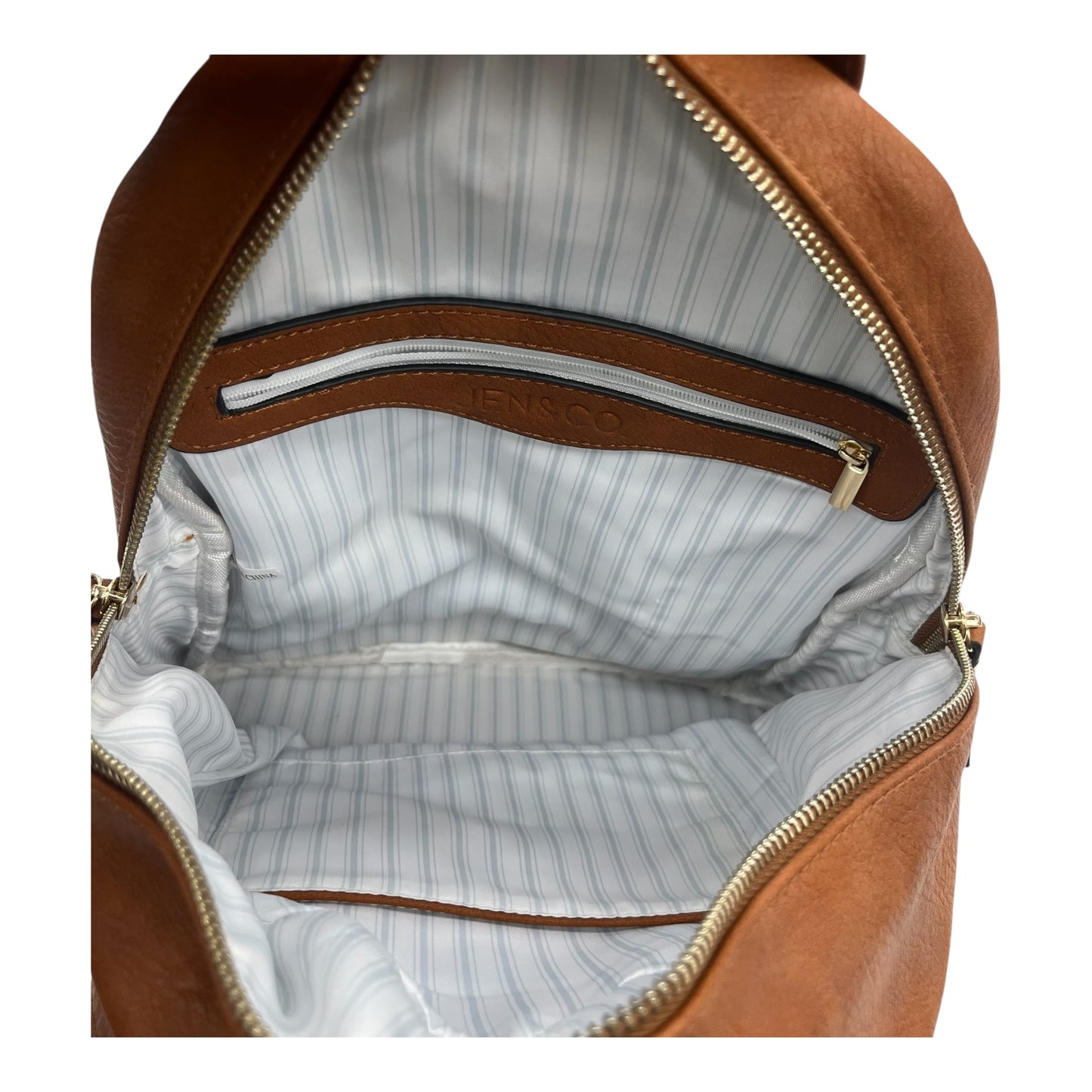 Backpack By Jen & Co In Brown, Size:Medium