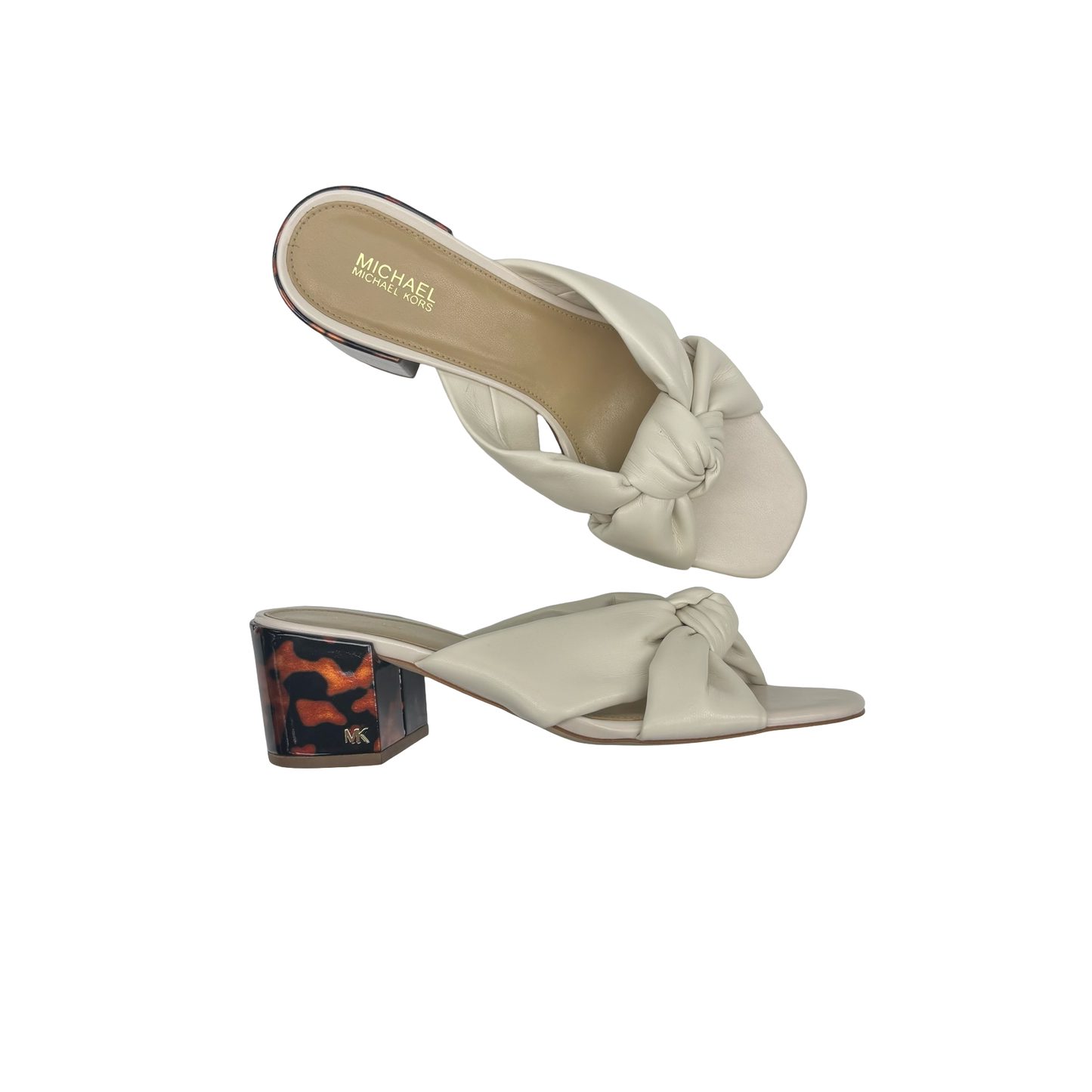 Sandals Designer By Michael Kors In Cream, Size:8