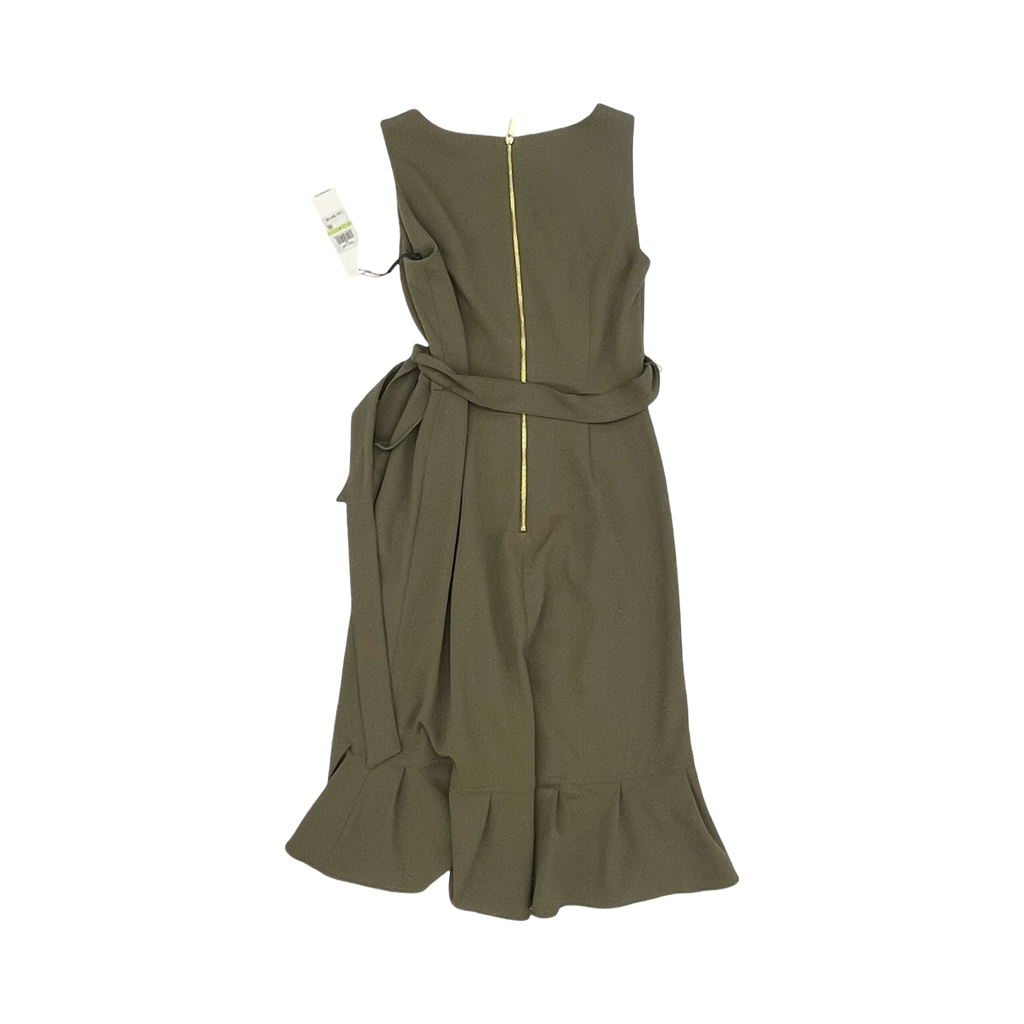 Dress Work By Calvin Klein In Green, Size:4