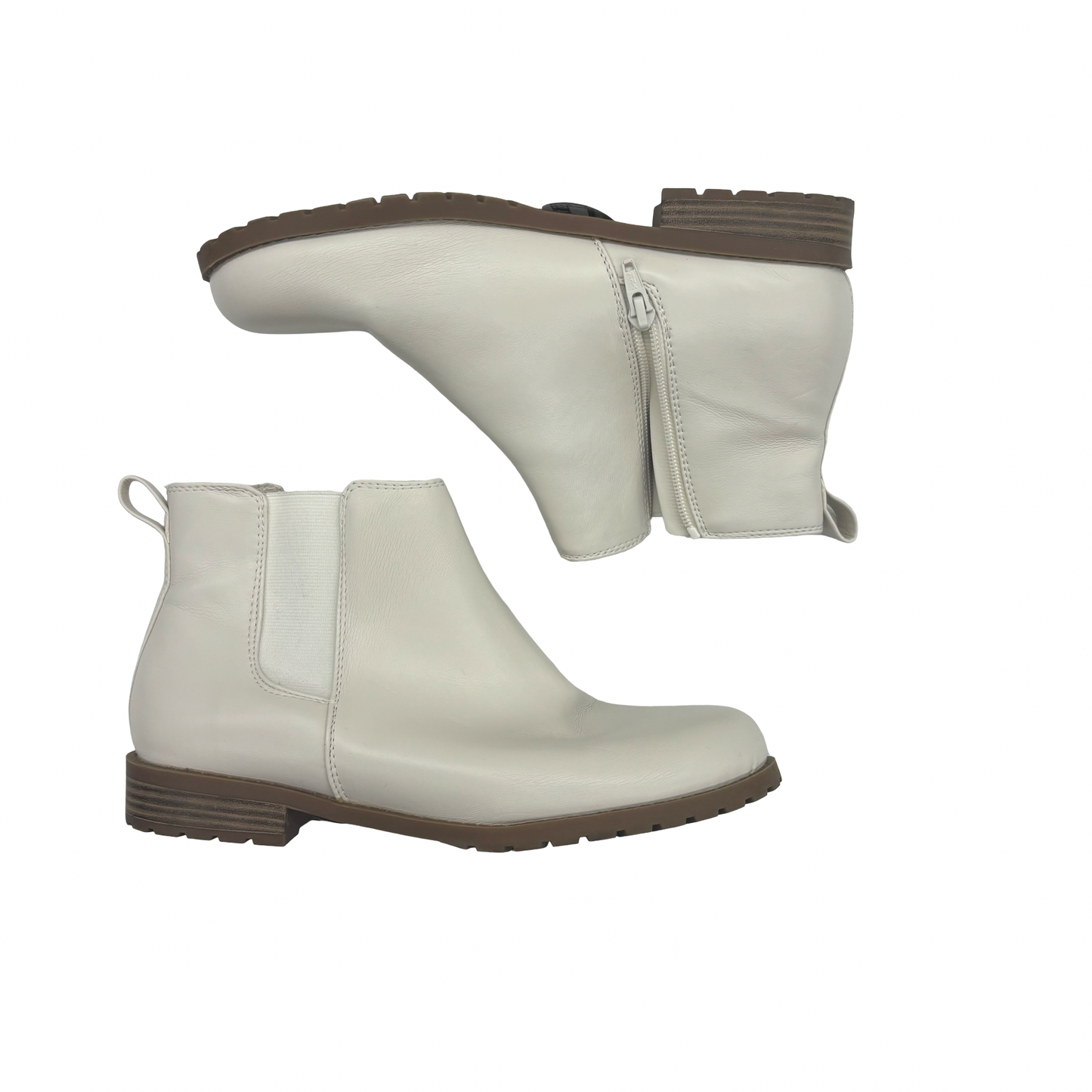 Boots Ankle Flats By Sonoma In Cream, Size:9.5