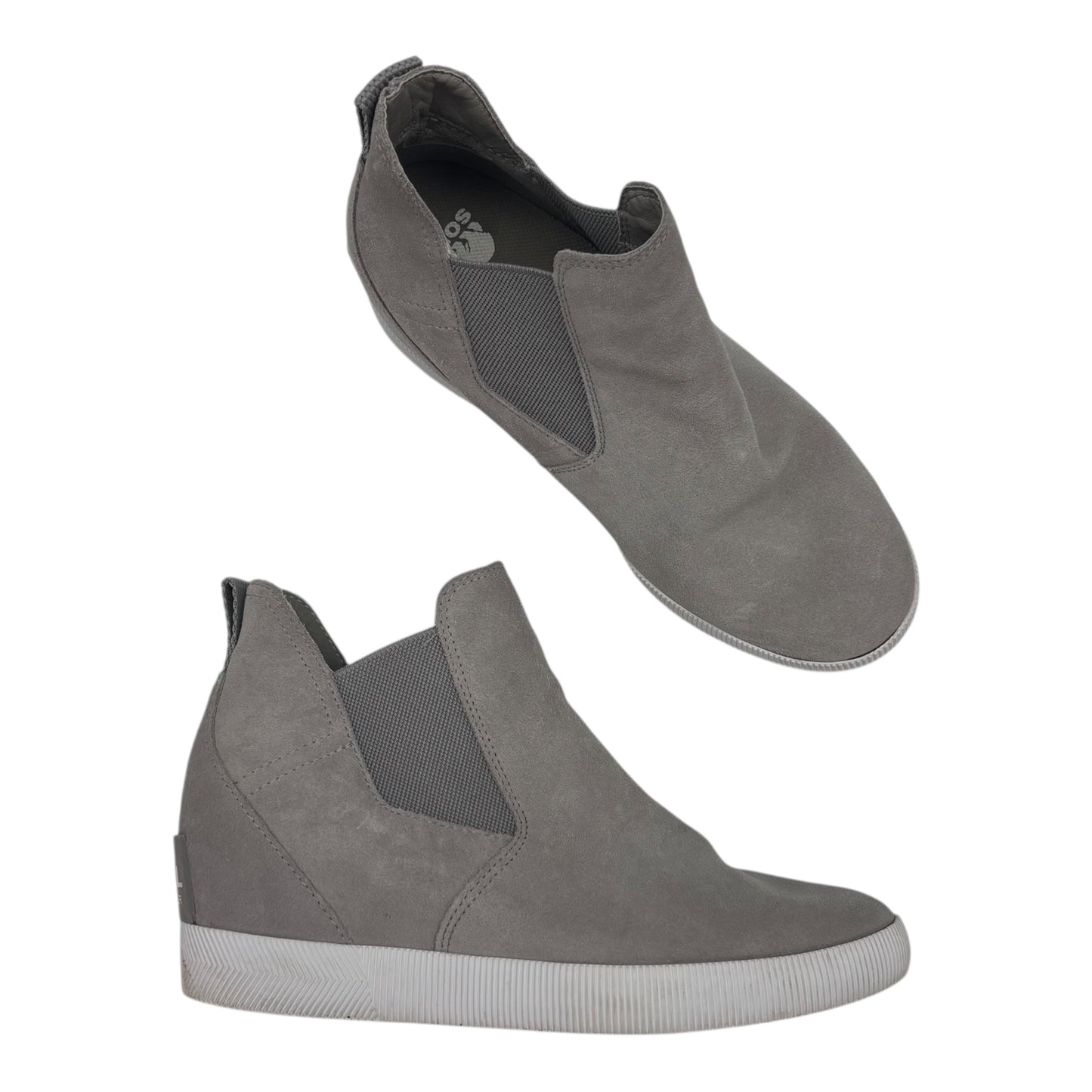 Boots Ankle Heels By Sorel In Grey, Size:9