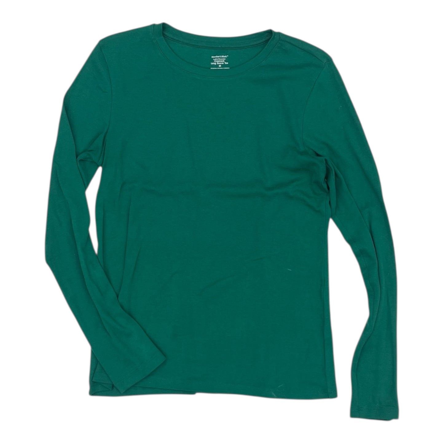Top Ls By Members Mark In Green, Size:M