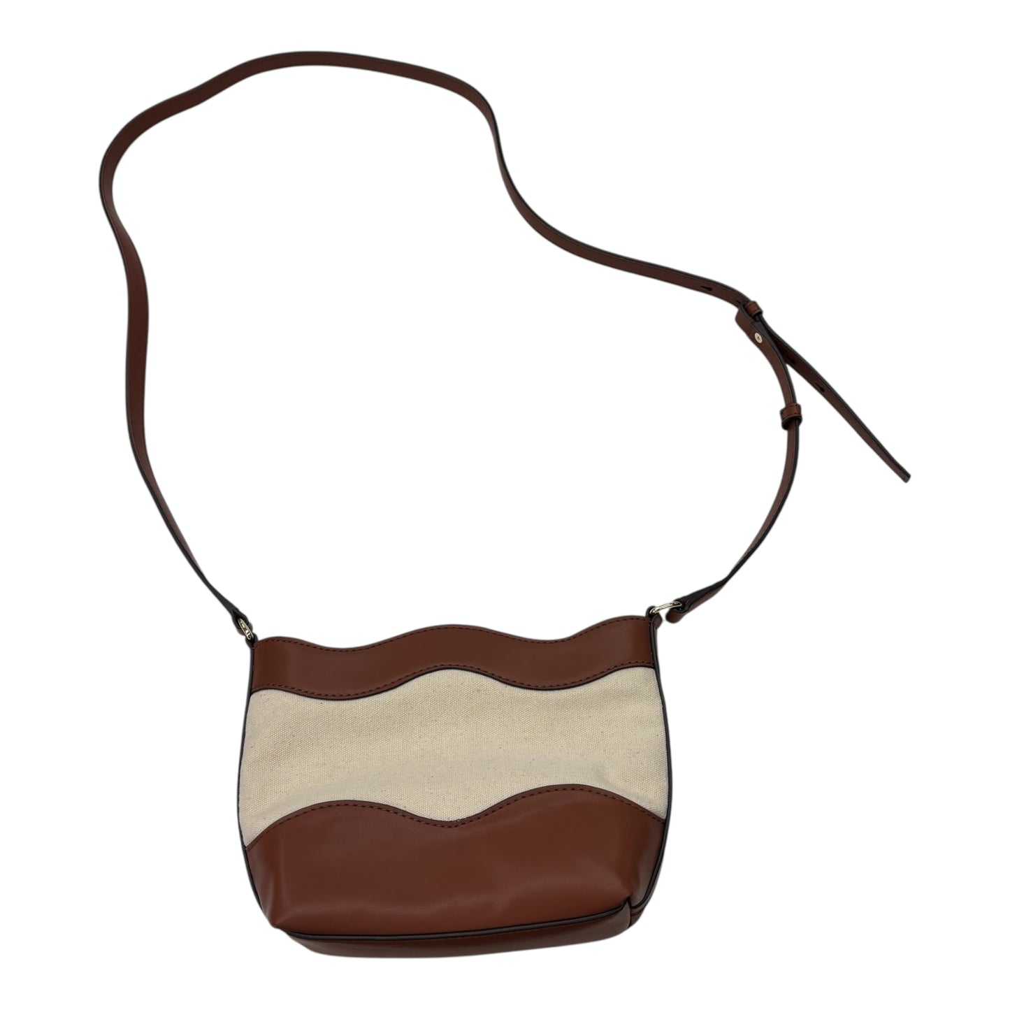 Crossbody By Loft In Cream & Tan, Size:Small