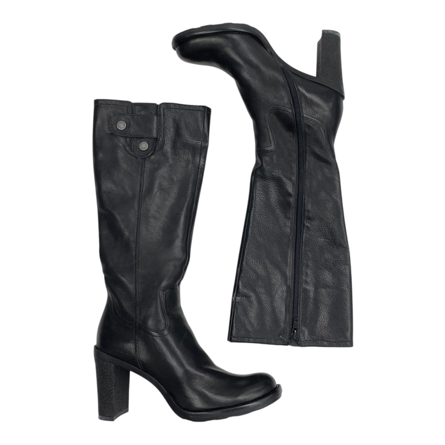 Boots Leather By Gianni Bini In Black, Size:8.5