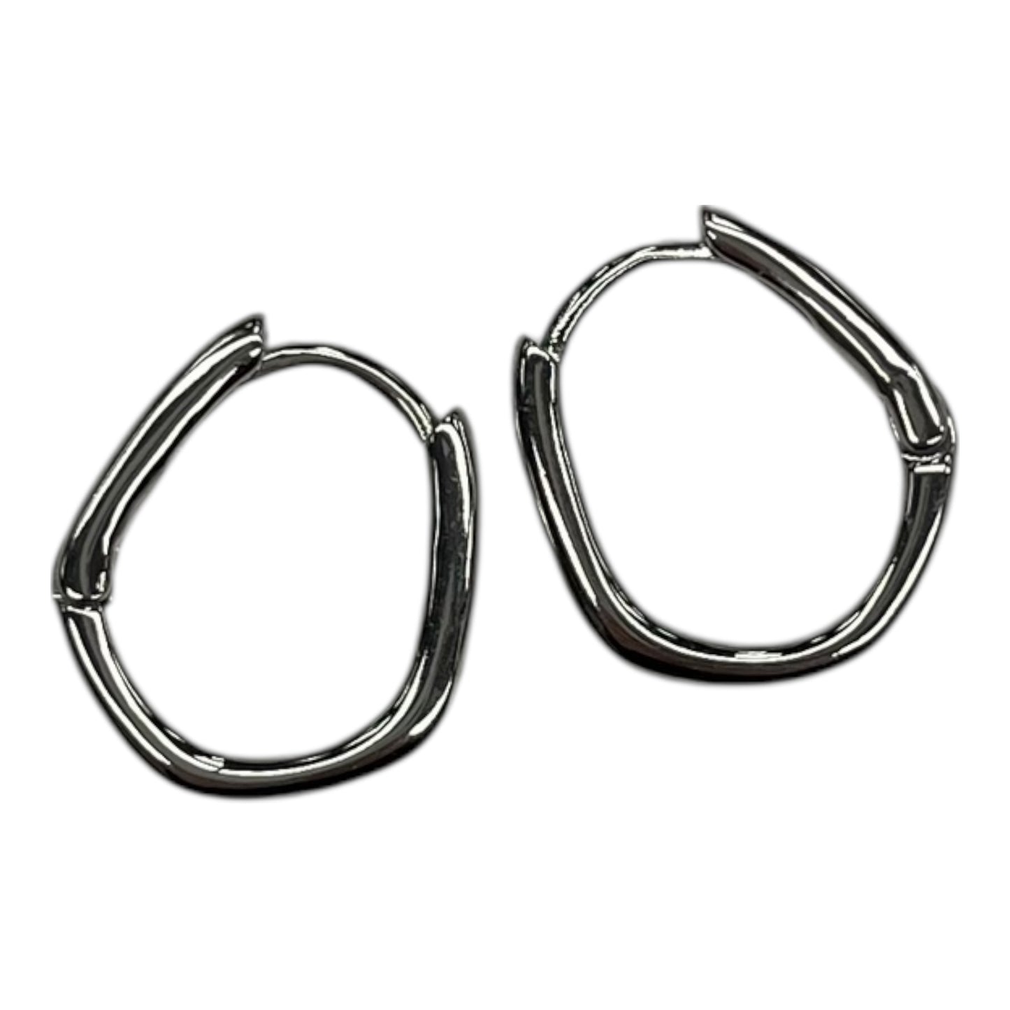 Earrings Hoop By Clothes Mentor In Silver