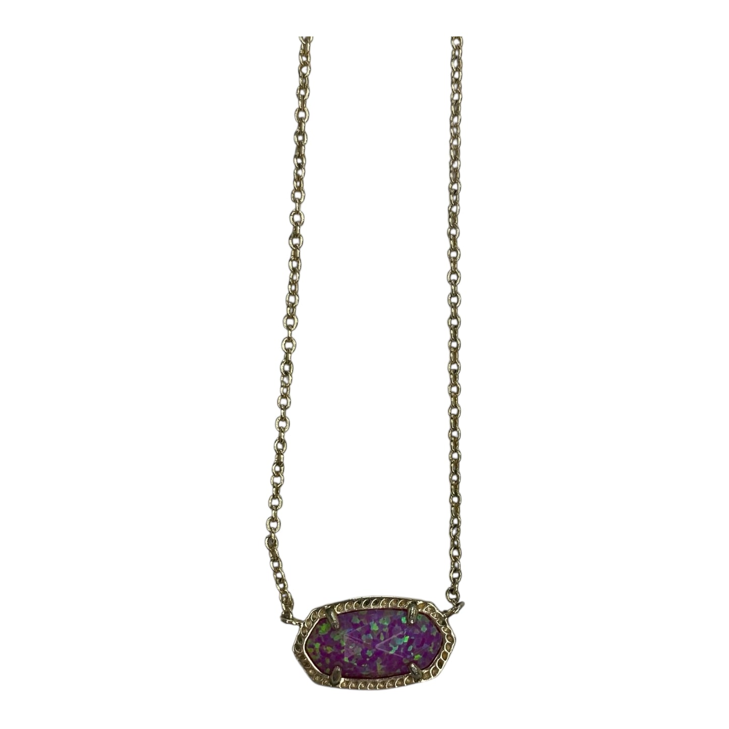 Necklace Pendant By Kendra Scott In Gold & Purple