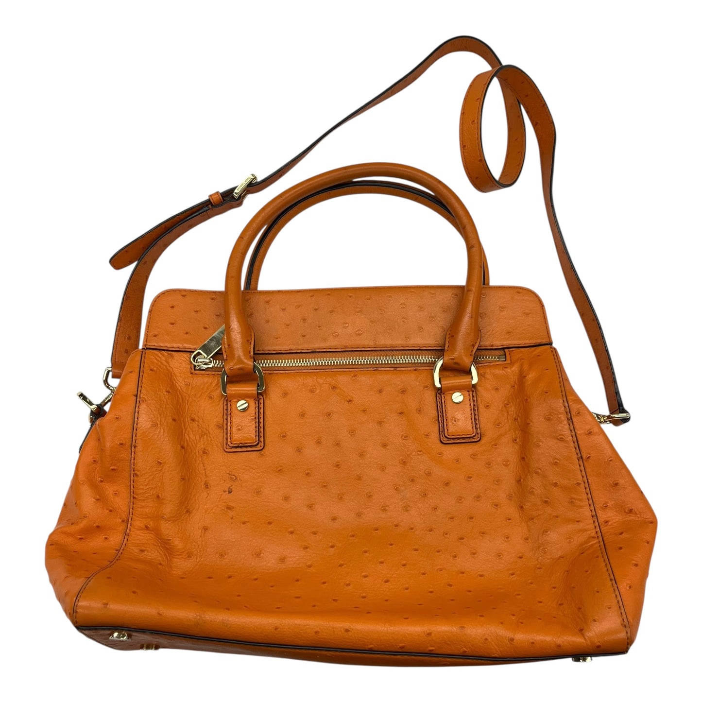 Handbag Designer By Michael Kors In Orange, Size:Large