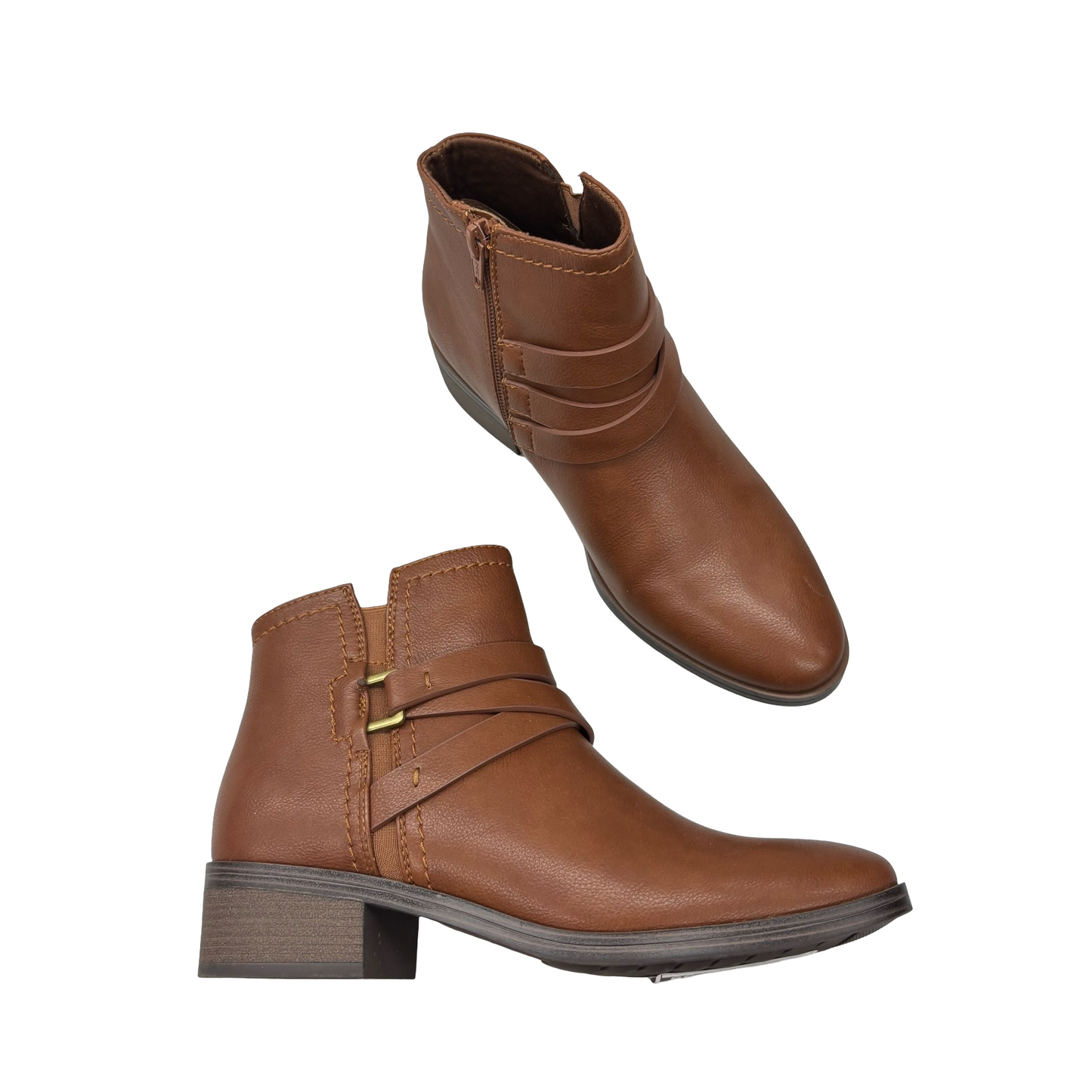 Boots Ankle Heels By Bare Traps In Brown, Size:7.5