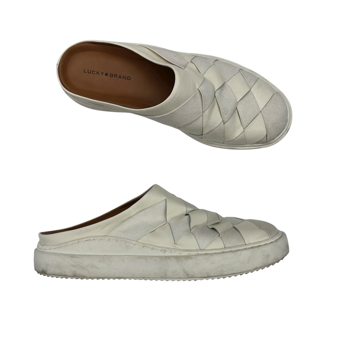 Shoes Flats By Lucky Brand In Cream, Size:9.5