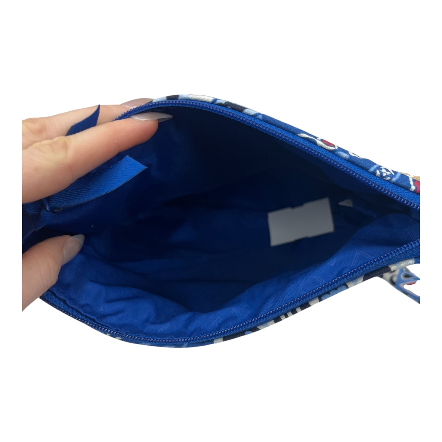 Crossbody By Vera Bradley In Blue & Brown, Size:Medium