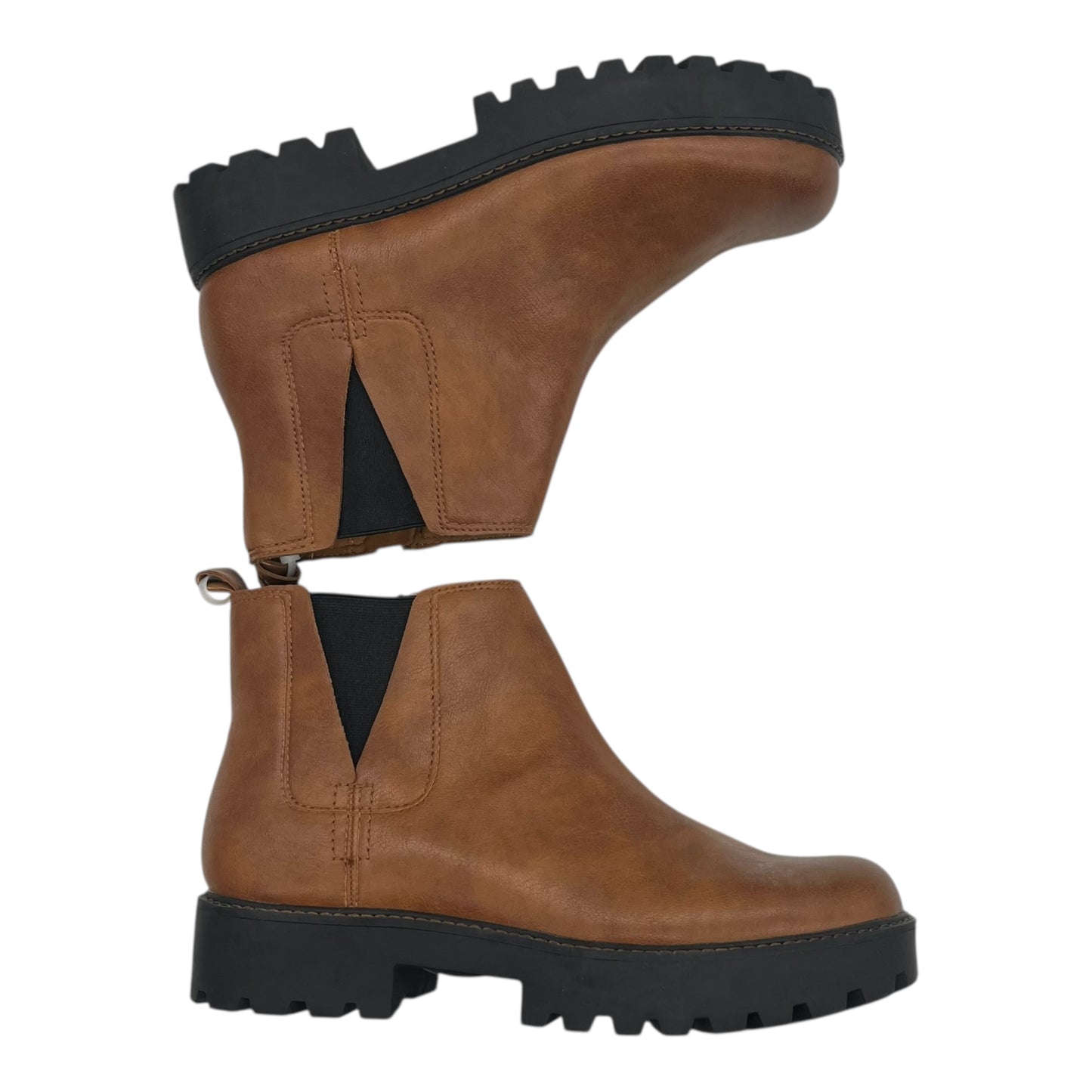 Boots Ankle Heels By Zodiac In Brown, Size:10