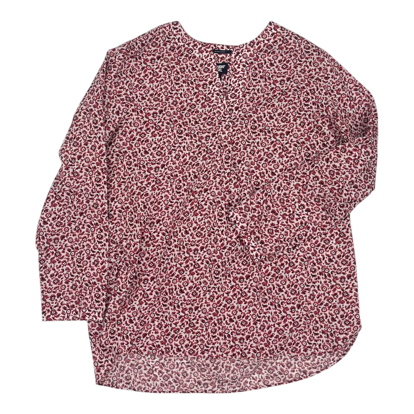 Top Ls By Lands End In Red, Size:Xl