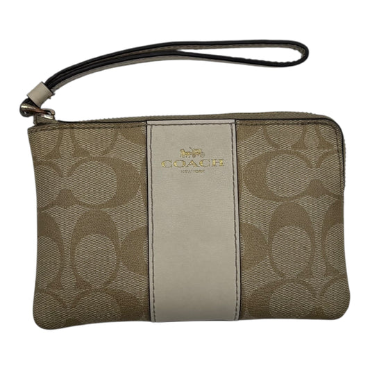 Wristlet Designer By Coach In Tan, Size:Medium