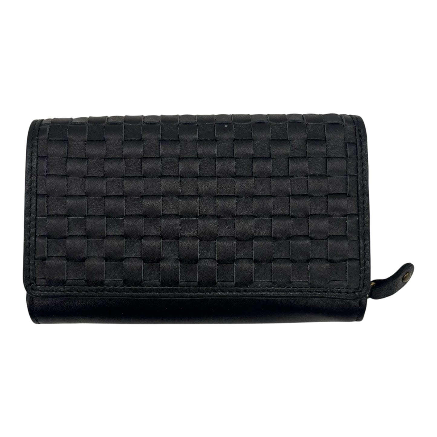 Wallet Leather By Clothes Mentor In Black, Size:Small