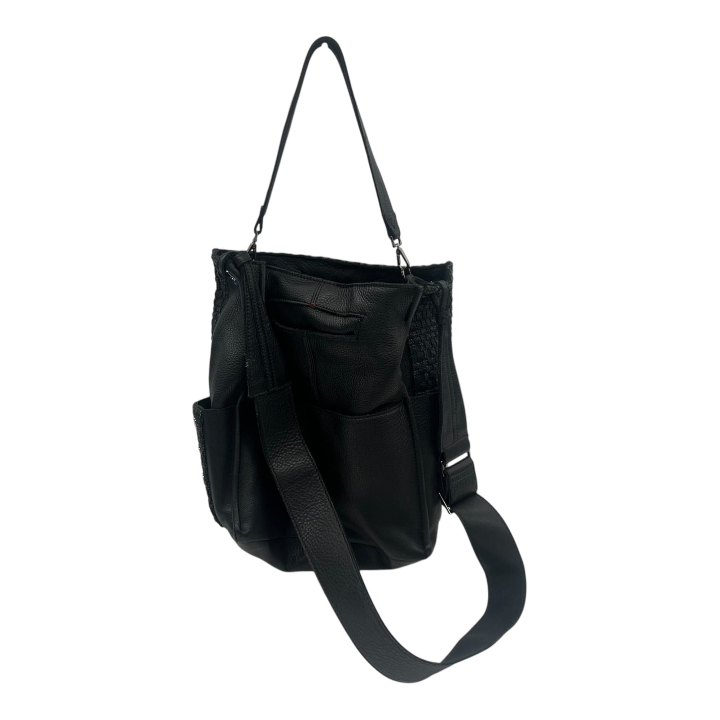 Handbag Leather By Hammitt In Black, Size:Medium