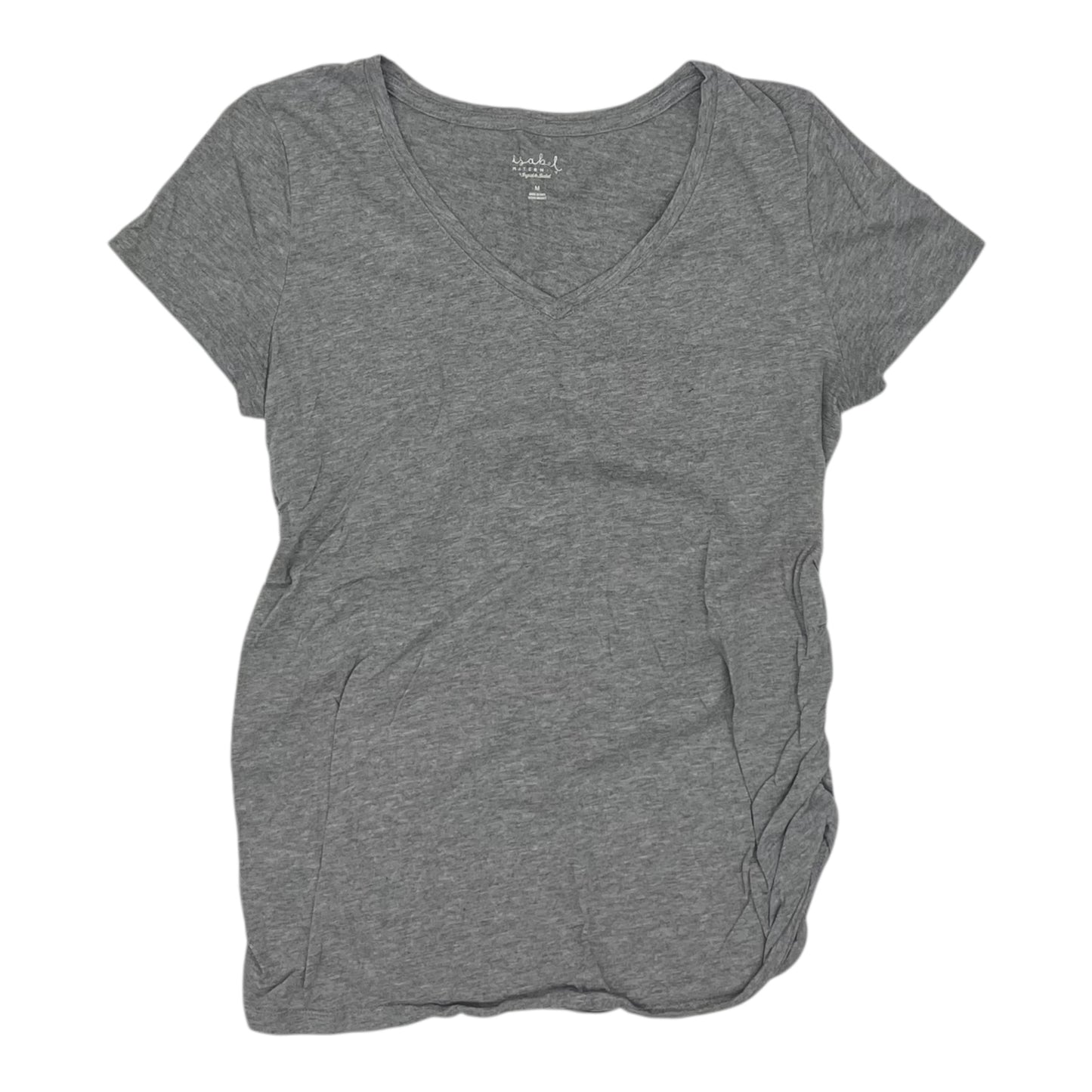 Mat Top Ss By Isabel Maternity In Grey, Size:M