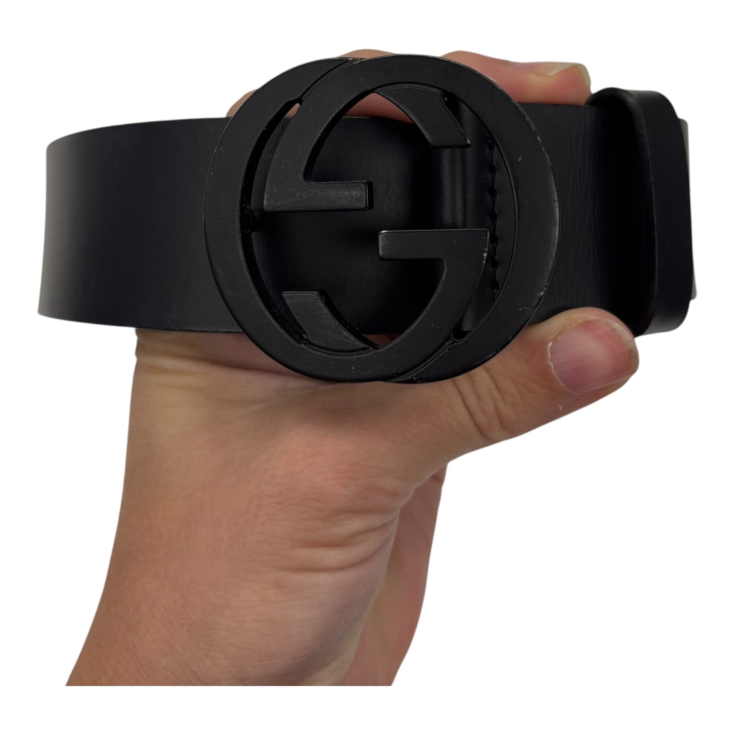 Belt Luxury Designer By Gucci In Black, Size:Small
