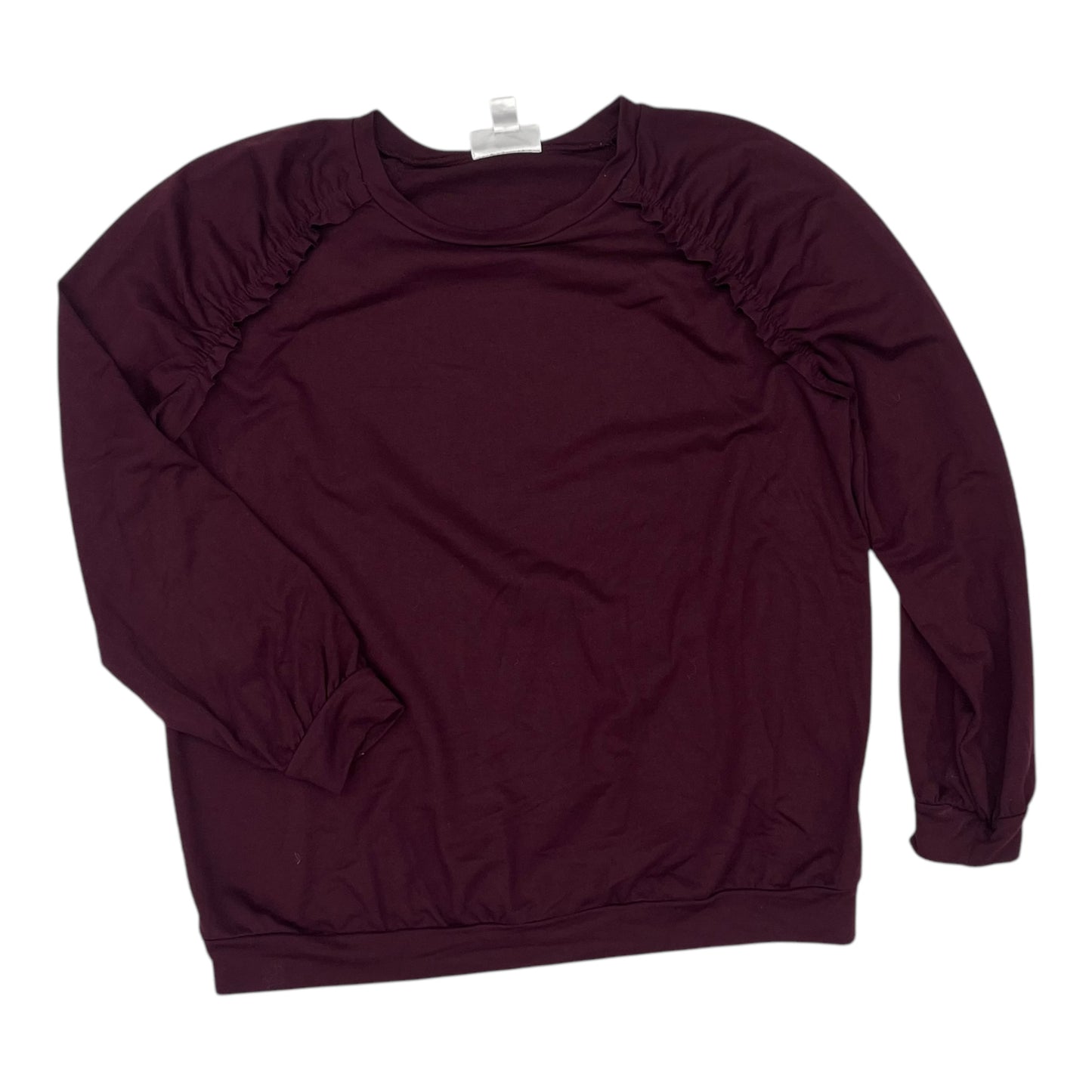 Mat Top Ls By Motherhood In Maroon, Size:M